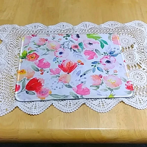 Computer Accessory, Floral Computer mouse Pad - Picture 1 of 4